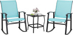 Shintenchi 3 Piece Rocking Bistro Set, Outdoor Furniture by Shintenchi