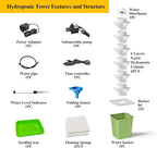 Hydroponics Growing System Kit, 30 Pots Vertical Garden Planter - Image 5