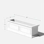 Veradek Brixton Window Box Plastic Planter - Image 2