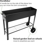Piksedo Raised Garden Bed, Elevated Planter Metal Plant Box - Image 4