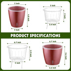 Self Watering Pots for Indoor Plants, Small African Violet Pots - Image 3