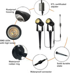 SUNTHIN Outdoor Landscape Lighting, 10 Pack Outdoor Spot Lights - Image 2