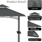 Grill Gazebo Replacement Top, 5 * 8 Outdoor BBQ Top Cover, Double Layer BBQ - Image 4