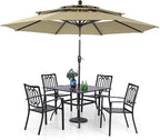 PHI VILLA Patio Dining Set 5 pcs by PHIVILLAThepioneerofcomfortablehouseholdsupplies