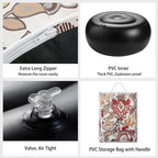 Magpie Fabrics Indoor/Outdoor Inflatable Stool Ottoman Pouf, Water Repellent - Image 5