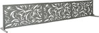 Oakland Living 6 ft. X 4 ft. Grey Freestanding Metal Privacy Screen Room Divider - Image 6