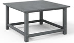 WestinTrends Malibu Low Outdoor HDPE Square Patio Coffee Table - Image 7