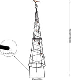 Garden Obelisk 40.5 Inch Metal Trellis - Image 2