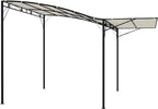 Outsunny 10' x 8' Outdoor Pergola and Patio Gazebo, Extendable Side Awning by Outsunny
