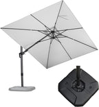 PURPLE LEAF 9' X 12' Right-left Tilt Patio Umbrella by PURPLELEAF