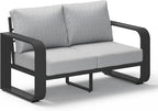 Aluminum Outdoor Patio Couch Loveseat, Oversized Patio Sofa by Oasbira