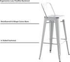 AC Pacific 30” Metal Barstool Set of 2 – Country Rustic Style - Image 5
