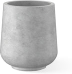 Kante 11.6" Dia Round Concrete Planter, Outdoor Indoor Large Plant Pots by Kante