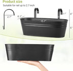 Dahey 4 Pcs Metal Hanging Flower Pots - Image 2