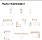 LAUSAINT HOME Outdoor Patio Furniture, 8 Piece Outdoor Sectional Sofa PE Rattan - Image 9