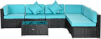 Outsunny 7-Piece Patio Furniture Sets Outdoor Wicker Conversation Sets All - Image 8