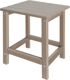 Outdoor Side Tables Adirondack, HDPE Small Table by GARDENSTAR