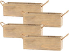 Wooden Planter Box with Handle I Rustic Barn Wood, Plastic Liner l Garden Decor - Image 8