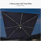 PURPLE LEAF 10 Feet Patio Umbrella - Image 5
