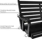 Wooden Porch Swing, Ergonomic Seat, Bench Swing - Image 5