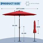 Garvee 10FT Patio Umbrella - Image 3