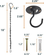 NACETURE Ceiling Hooks for Hanging Plants 3 Pack - Image 4