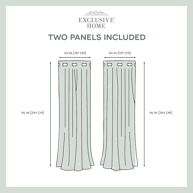 Exclusive Home Canopy Stripe Indoor/Outdoor Grommet Top Curtain Panel - Image 6
