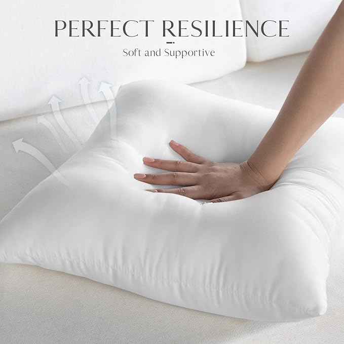 Ashler Outdoor Pillows, 18 x 18 Pillow Inserts Set of 4, Waterproof Throw - Image 5