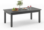 LUE BONA Outdoor Coffee Table Rectangle, 42.5" HDPS Patio Coffee Tables by LUEBONA