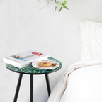 Metal Outdoor Side Tables Set of Two Small Outside Round End Table - Image 8