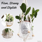 3 Pack Macrame Plant Hanger, Hanging Planters - Image 5