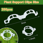 200 Pcs Plant Support Garden Clips, Tomato Clips, Crop Clips - Image 5