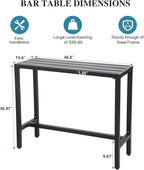 Outdoor Bar Table, Patio Console Pub Height Tables - Image 3