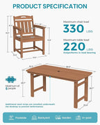 Ciokea HDPE Outdoor Dining Table - Image 2