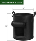 5-Pack 10 Gallon Potato Grow Bags, Garden Planting Bag - Image 2