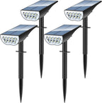 Solar Spot Lights Outdoor, Solar Lights Outdoor Waterproof IP65, 3 Brightness by ZookkiDirect
