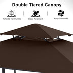 ABCCANOPY Grill Gazebo with 2 Side Awnings - Image 8