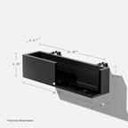 Veradek Block Series Railing Planter - Image 2