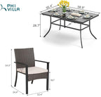PHI VILLA 7 Piece Patio Dining Set - Image 5