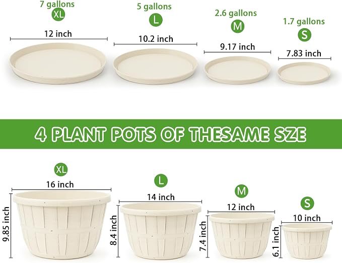 Quarut 12 Inch Large Planter Pot - Image 3
