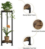 Plant Stand Indoor Corner Tall 2 Tier Metal Modern Flower Storage Plant Shelf - Image 5
