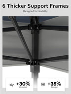 13 X 13FT Pop Up Gazebo, Canopy Tent, Gazebos on Clearance, Patio Folding Canopy - Image 3