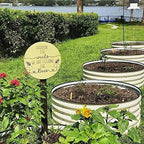 Vego garden 17" Tall 42" Round Raised Garden Bed Metal Raised Bed Planter Box - Image 8