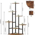Corner Plant Stand Indoor with Grow Lights, 7 Tiered Plant Shelf Indoor - Image 7