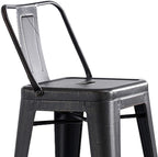 AC Pacific 24” Metal Barstool Set of 2 – Country Rustic Style - Image 6