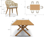 PURPLE LEAF 7 Pieces Patio Dining Set - Image 7