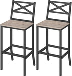 Bar Stools, Kitchen Breakfast Bar Chairs, Easy Assembly, by MAHANCRIS