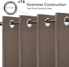 PureFit Outdoor Curtains for Patio Waterproof Weatherproof, UV Resistant - Image 4