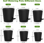 Self Watering Pots, 7/6.5/6/5.5/5/4 inch Flower Pots - Image 2