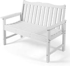 Backyard Expressions Poly Patio Bench – Weatherproof Outdoor Bench, Low - Image 8